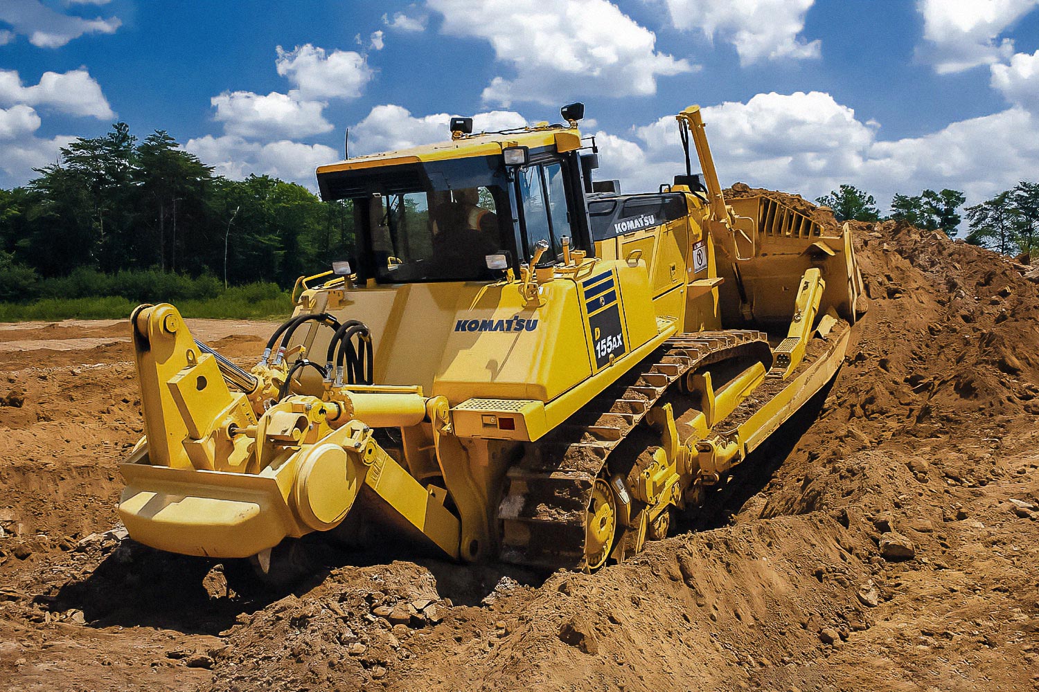 FIRST GEAR, Bull avec lame à déchets KOMATSU D155AX-8